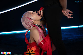 Nagi Tsukino - Blowjob , Cum Swallow , Latex , Mouth Cumshot