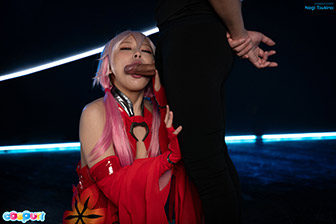 Nagi Tsukino - Blowjob , Cum Swallow , Latex , Mouth Cumshot